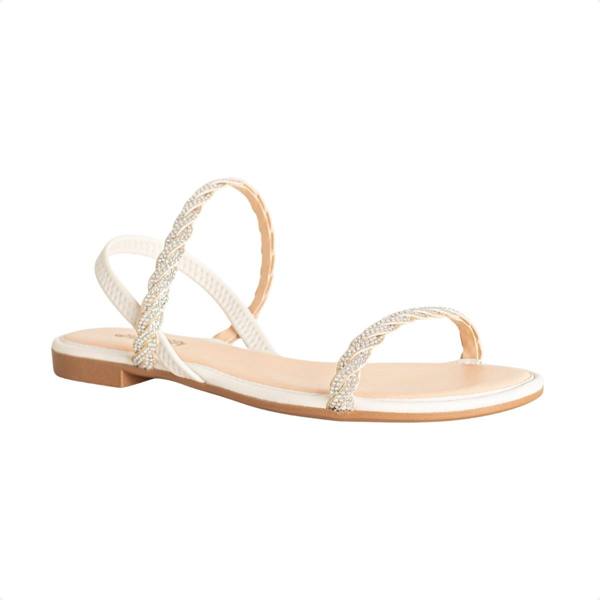 Sandalia Feminino Rasteira Mississipi Gelo 2