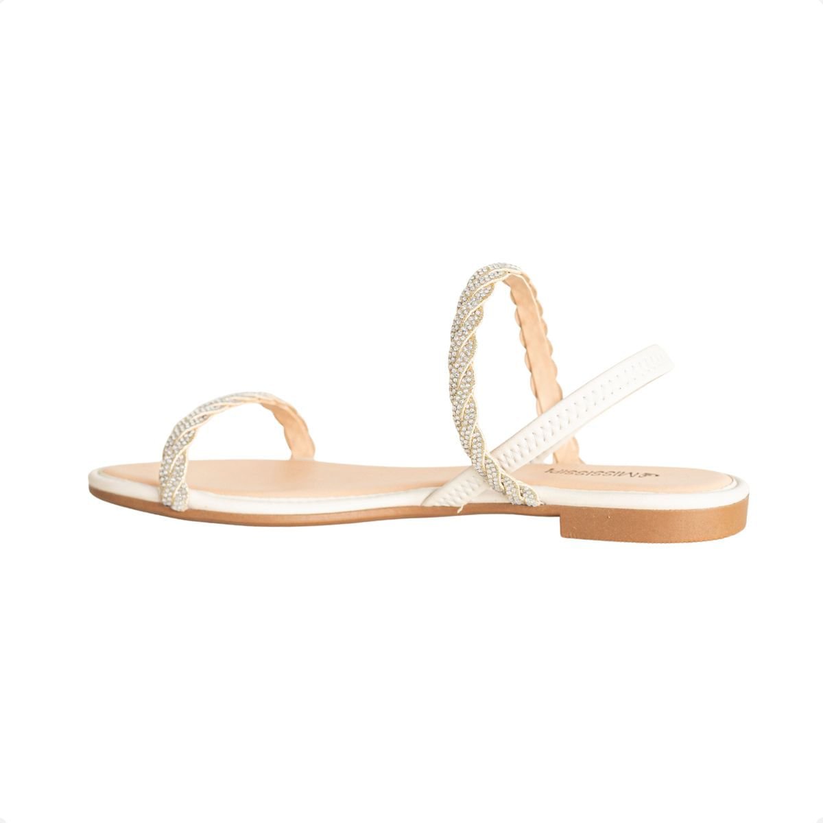 Sandalia Feminino Rasteira Mississipi Gelo 5