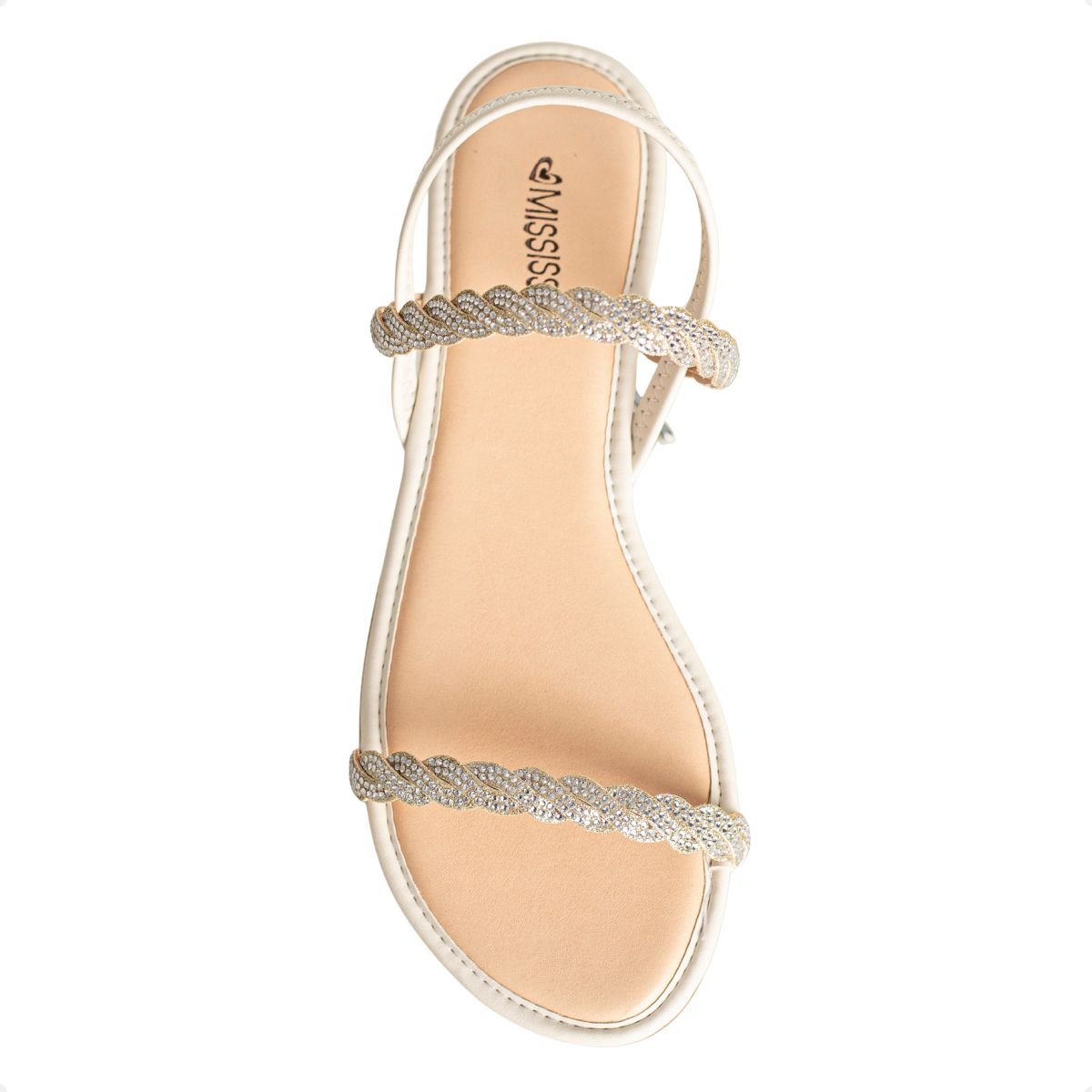 Sandalia Feminino Rasteira Mississipi Gelo 6