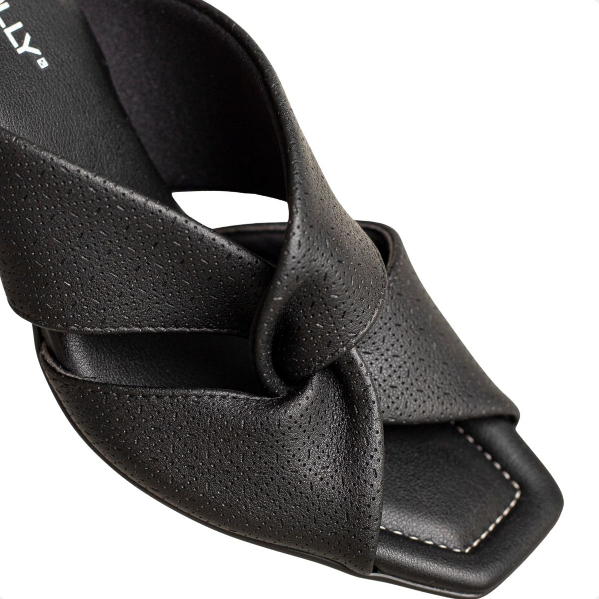 Tamanco Flavia Salto Alto Preto Preto 7