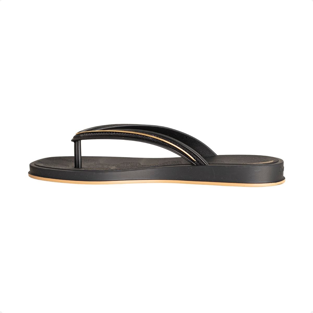 Chinelo Feminino Dedo Ipanema Glow Preto/Dourado 5