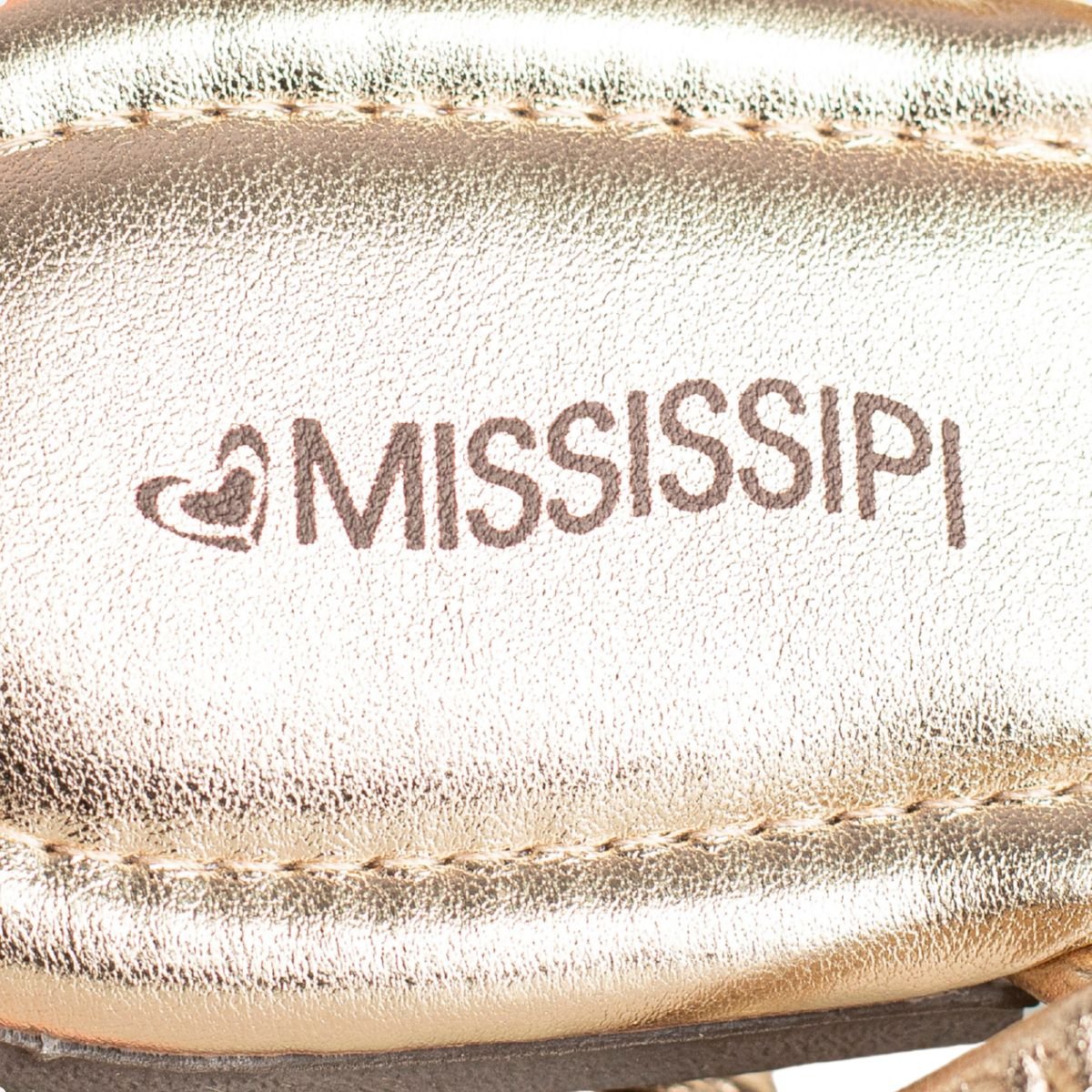 Sandália Mississipi Rasteira Metalizada Dourado 7
