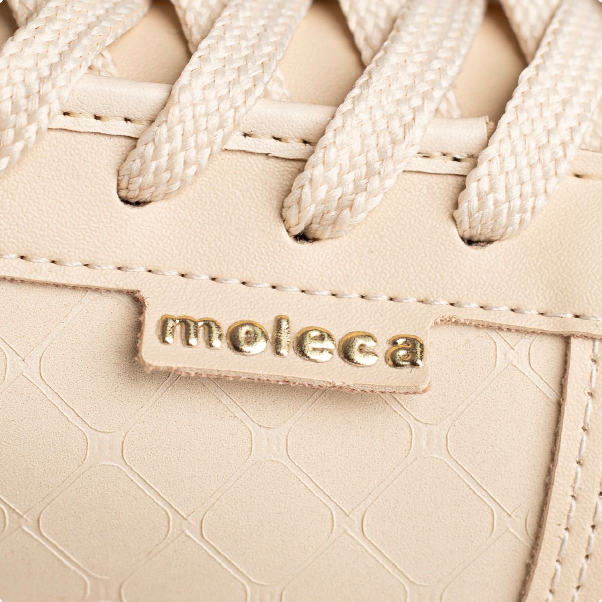 Tenis Moda Feminino Moleca Nobuck Creme 3