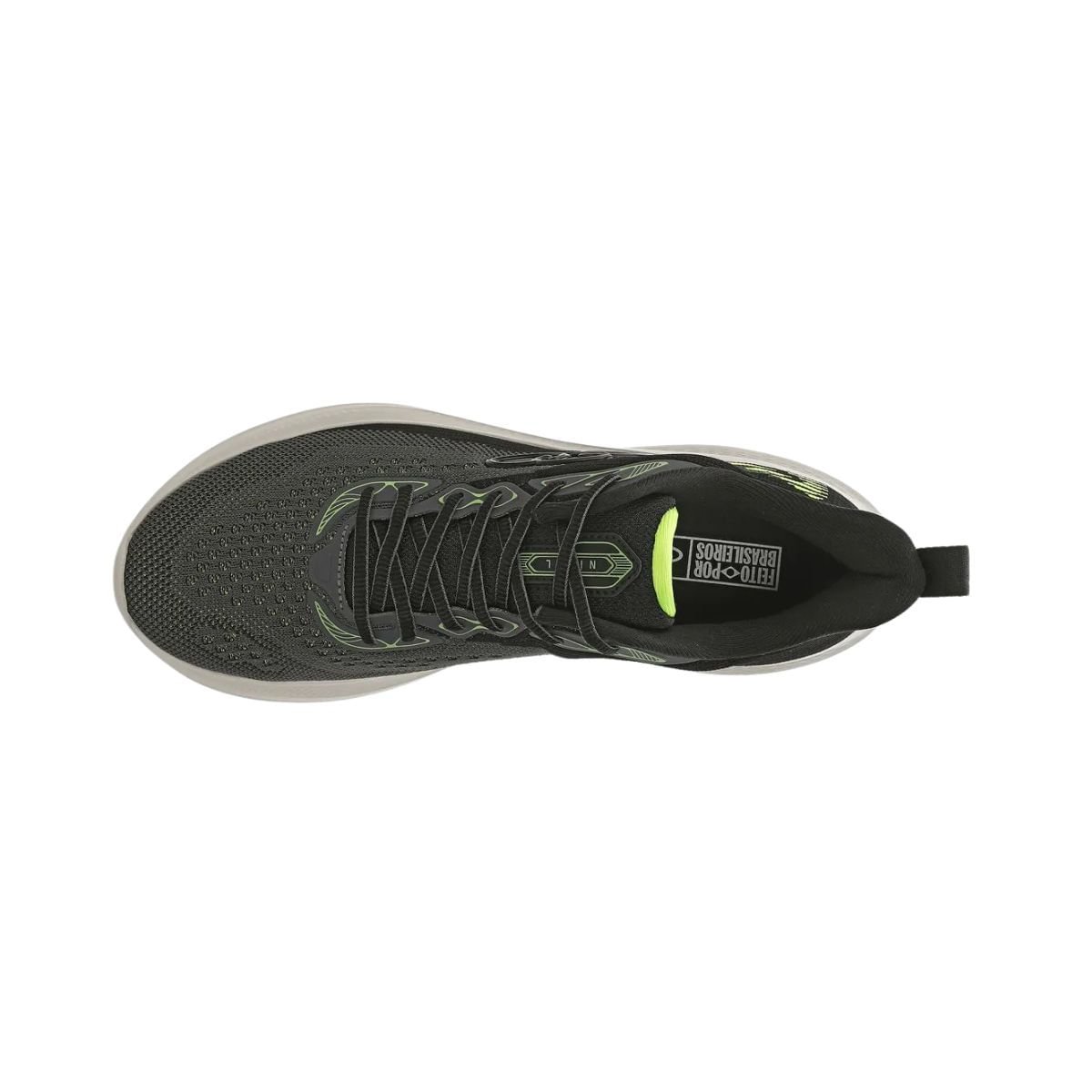 Tênis Running Masculino Olympikus Nivel Chumbo E Verde Preto 6