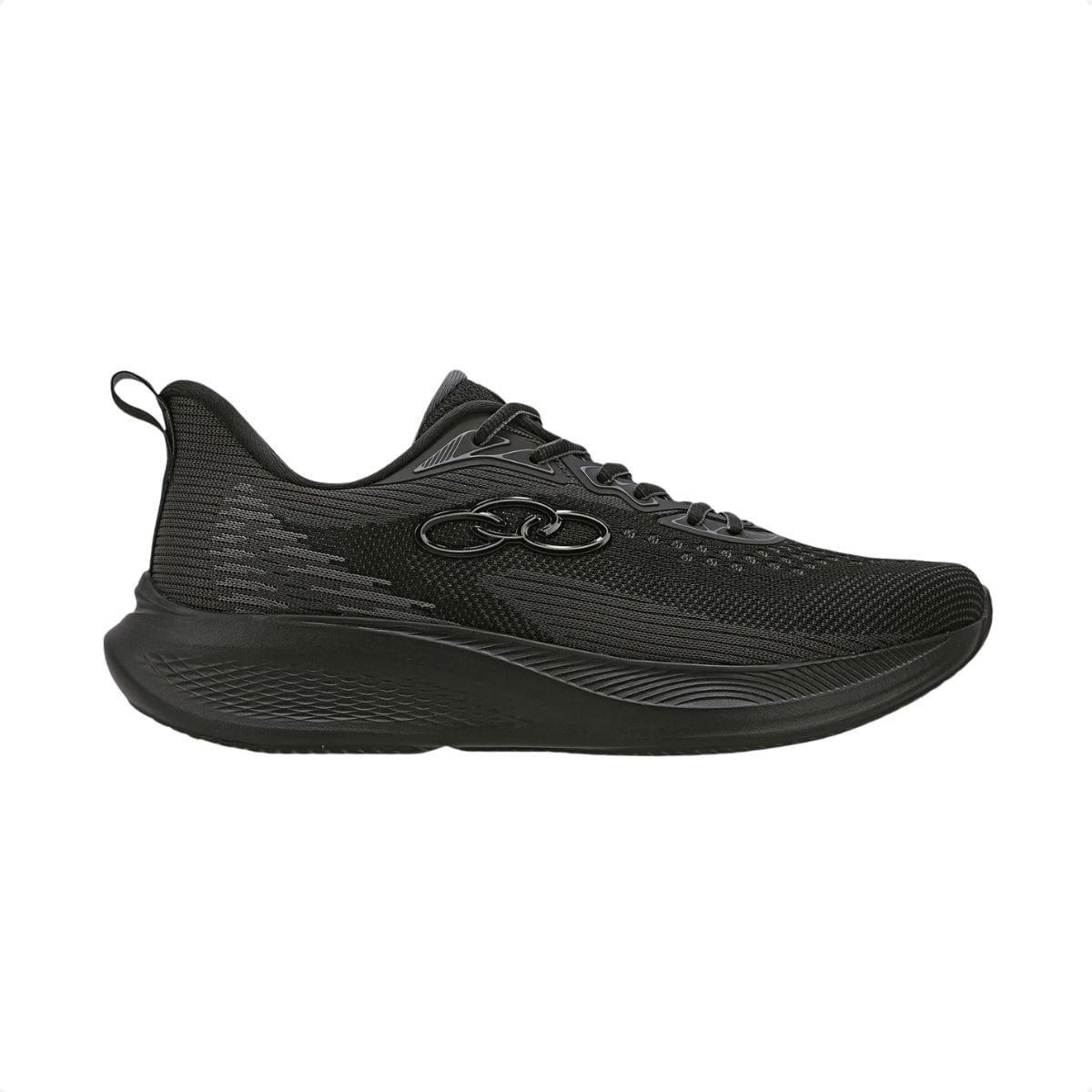 Tênis Running Masculino Olympikus Nivel Preto Preto 1