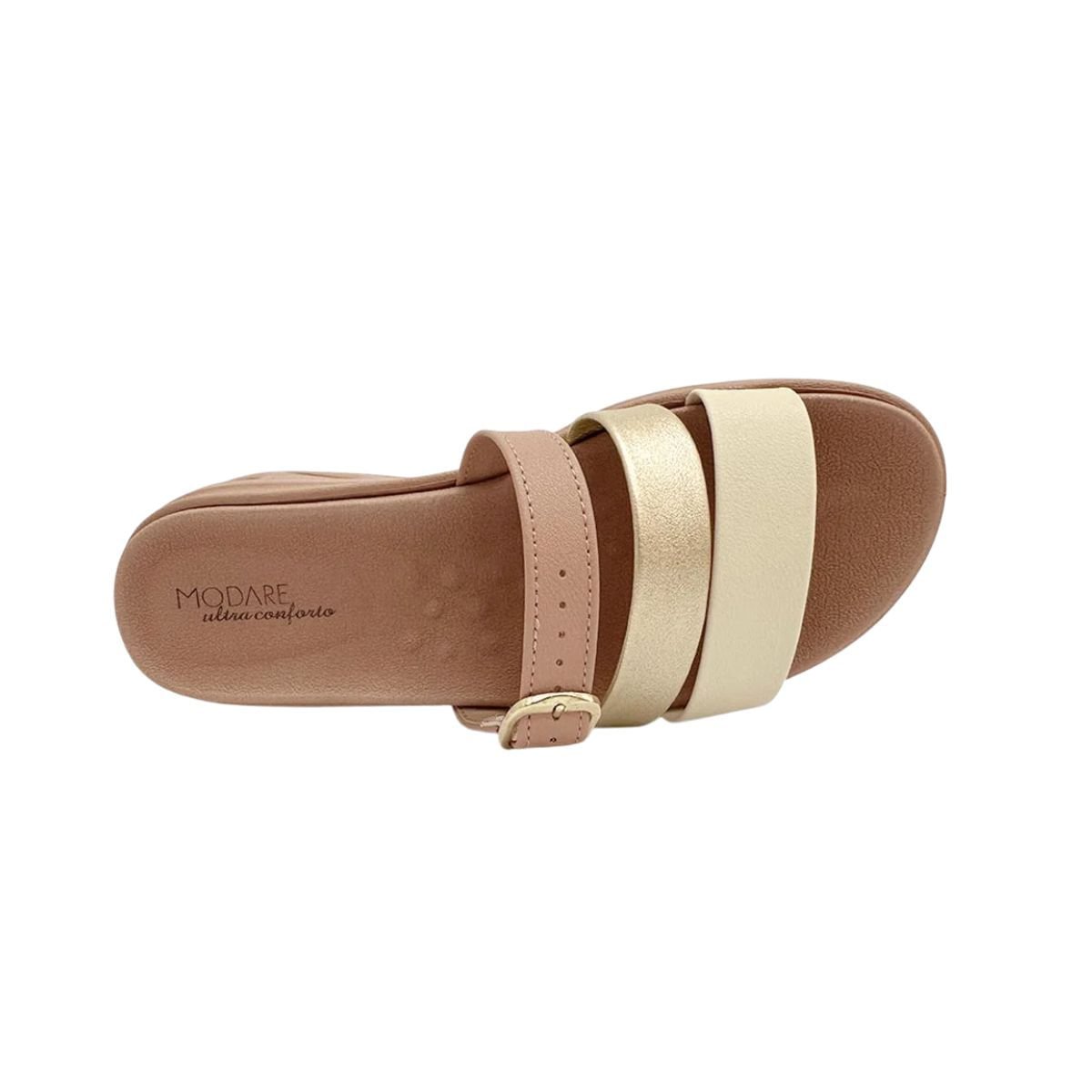 Tamanco Feminino Anabela Modare Nude Marrom 3
