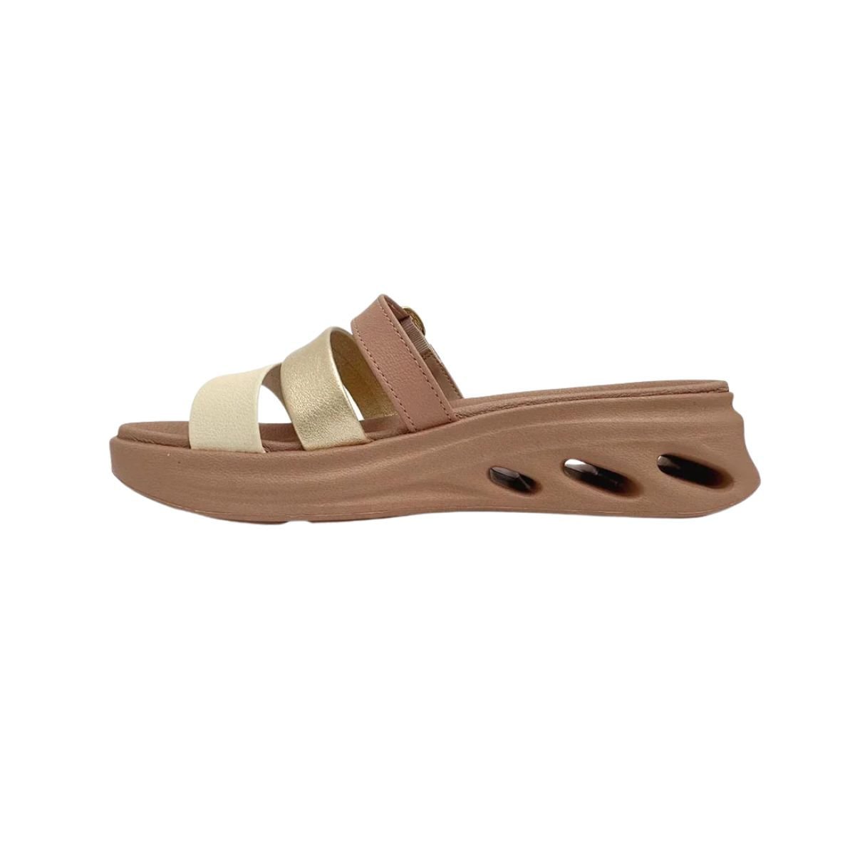 Tamanco Feminino Anabela Modare Nude Marrom 4