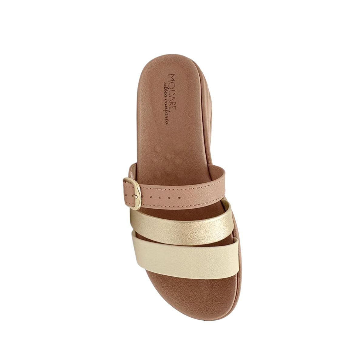 Tamanco Feminino Anabela Modare Nude Marrom 5
