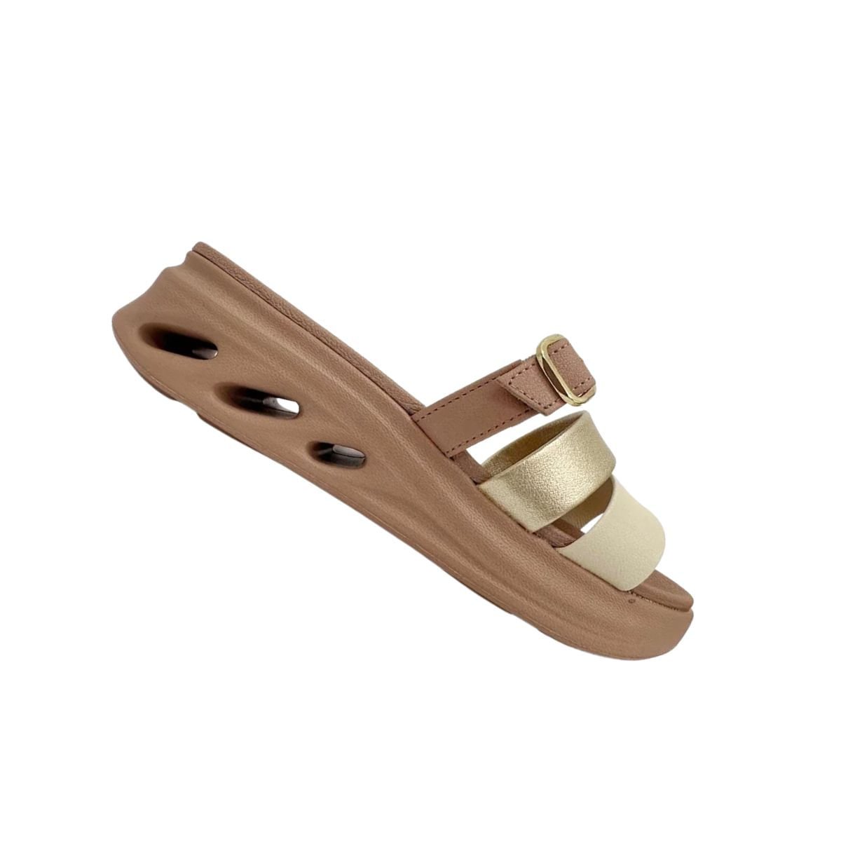 Tamanco Feminino Anabela Modare Nude Marrom 6