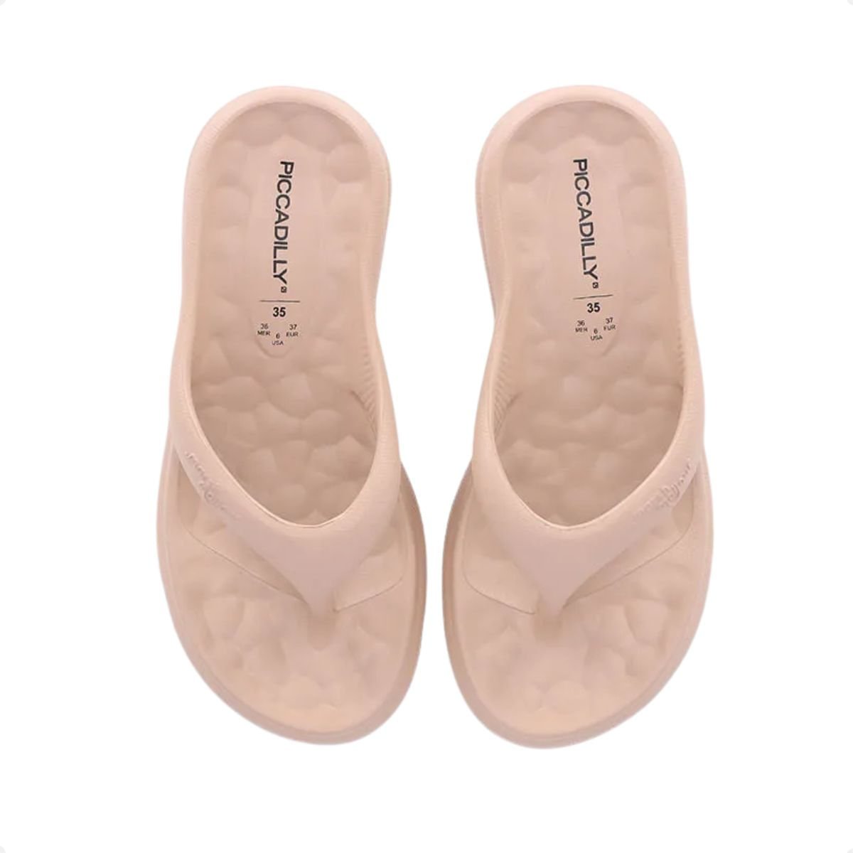 Chinelo Marshmallow Feminino Dedo Piccadilly  Nude Rosa 3