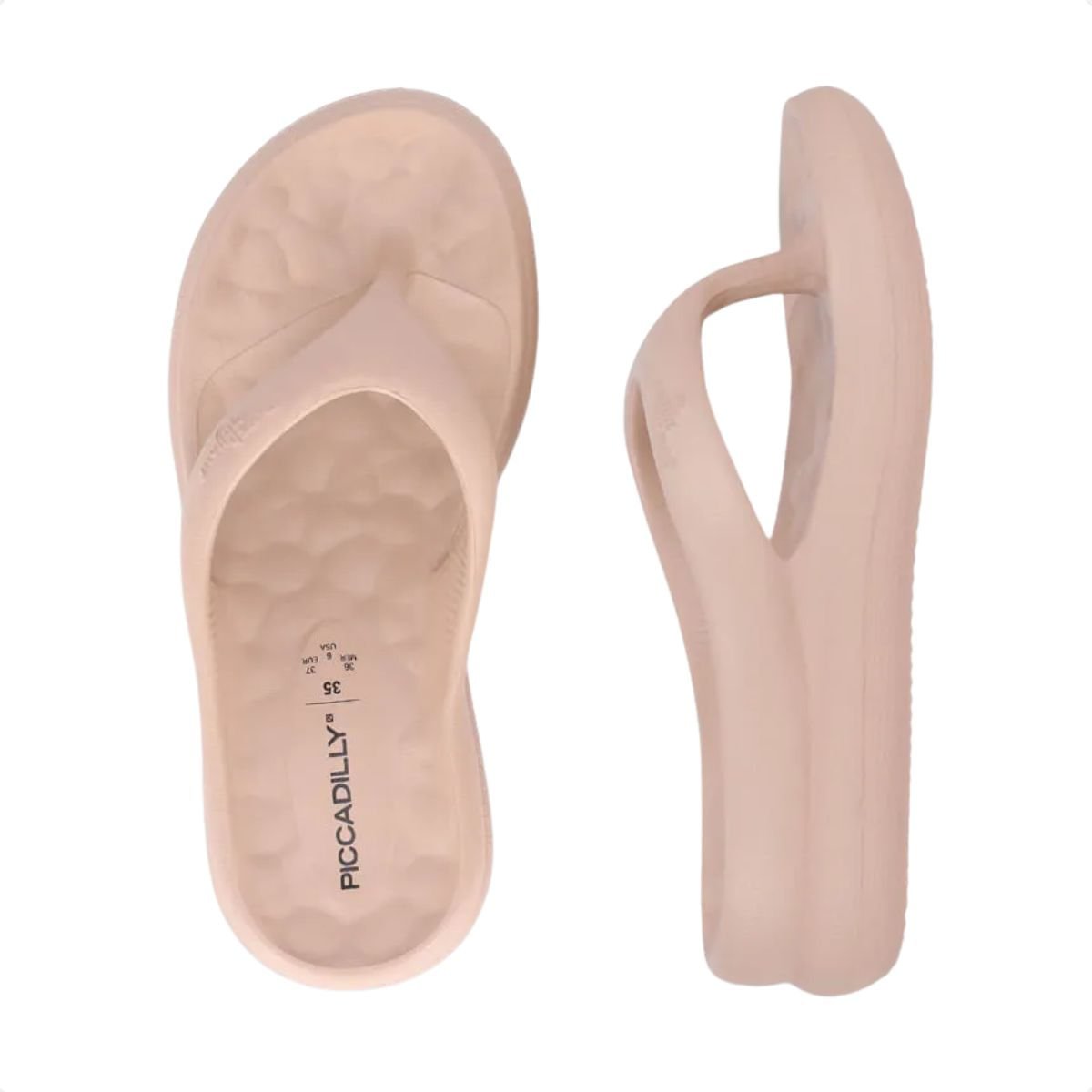 Chinelo Marshmallow Feminino Dedo Piccadilly  Nude Rosa 4