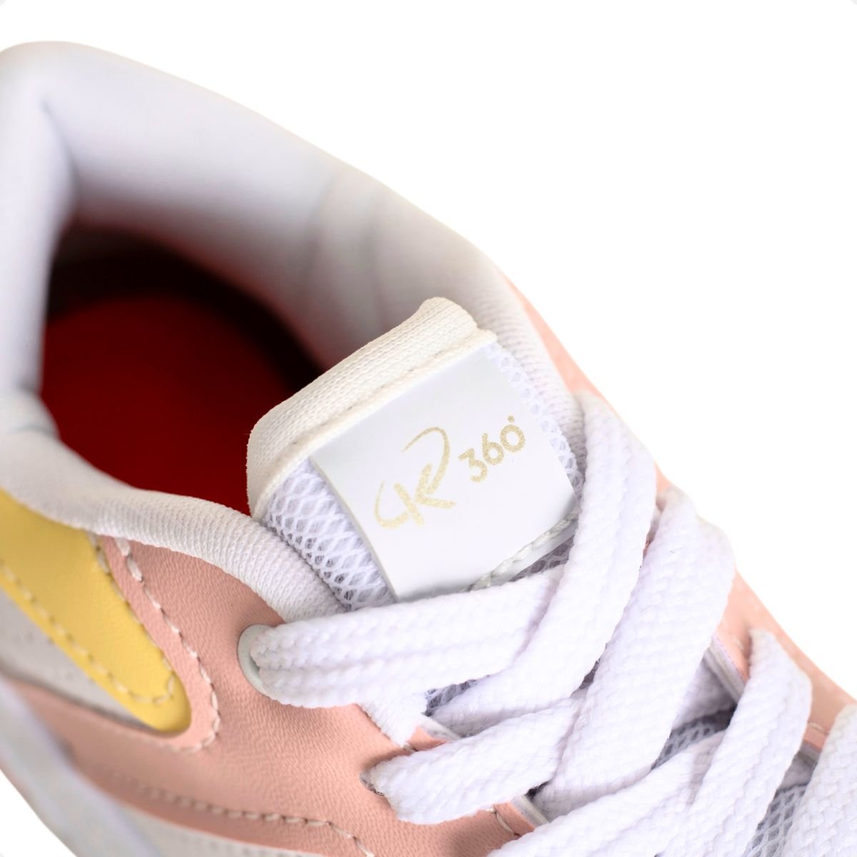 Tênis Casual Infantil Kidy K360 Branco Branco/Amarelo/Rosa 7