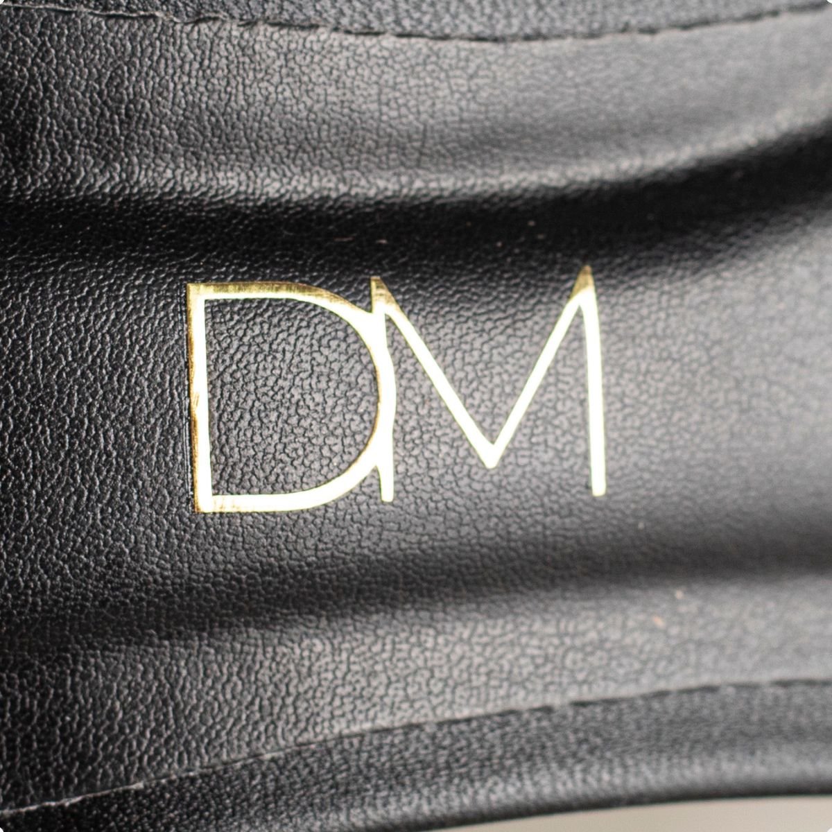 Sandália Dm Salto Bloco Tachas Preta Preto 3