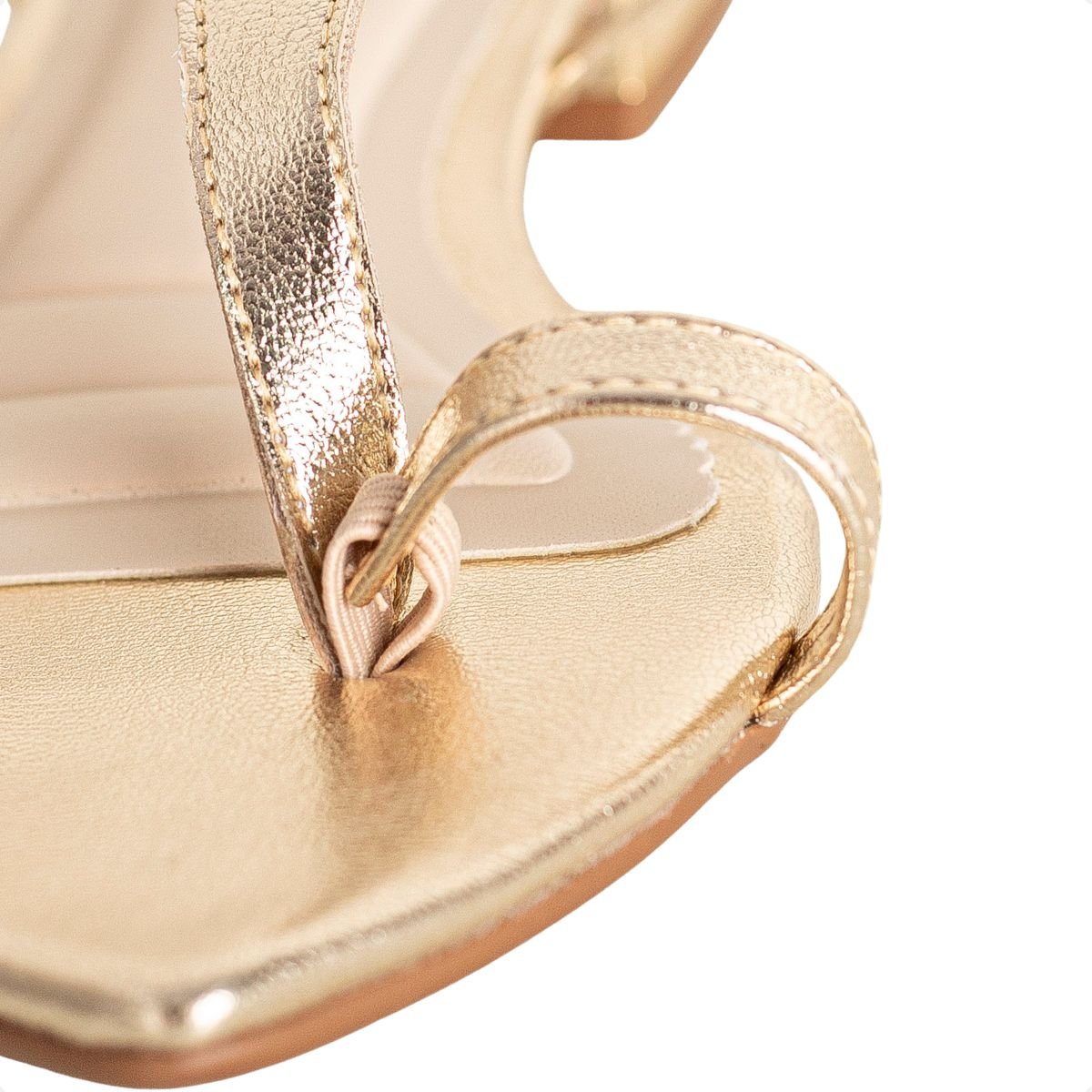 Sandália Rasteira Dourada Dm Glam Dourado 3