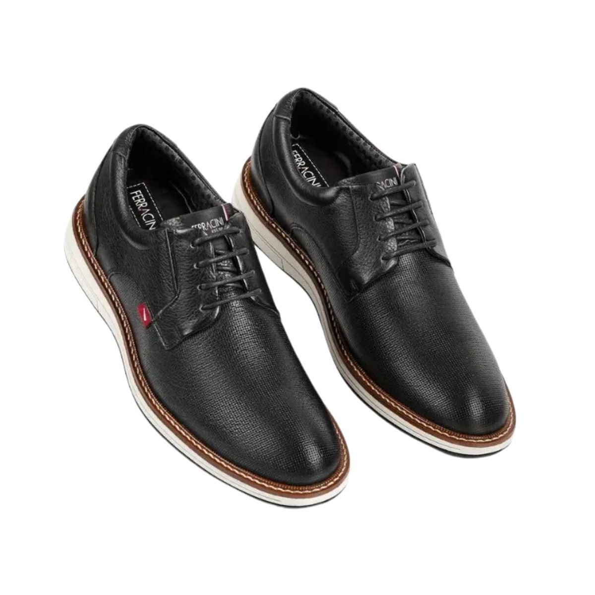 Sapato Masculino Esporte Fino Ferracini Preto Preto 2