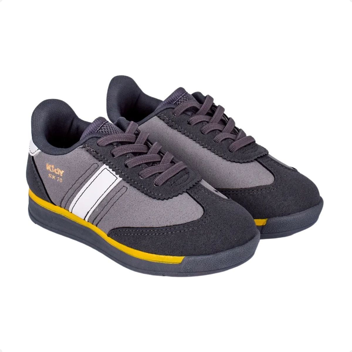 Tênis Infantil Casual Kidy Rk 70 Preto Grafite 3