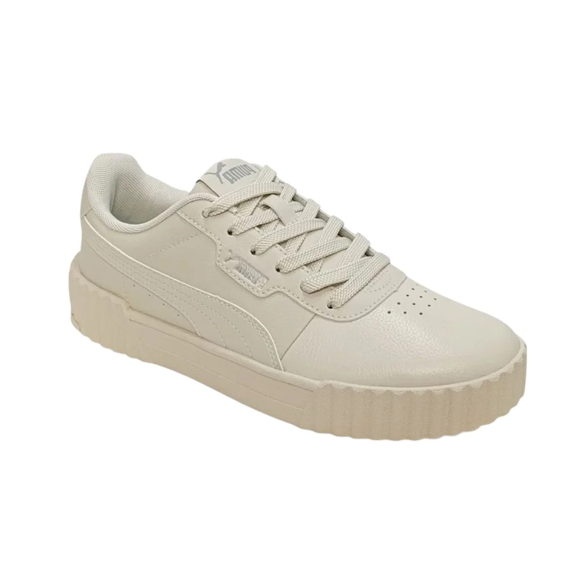 Tênis Casual Feminino Casual Puma Carina 3.0 Bdp Bege Branco 2