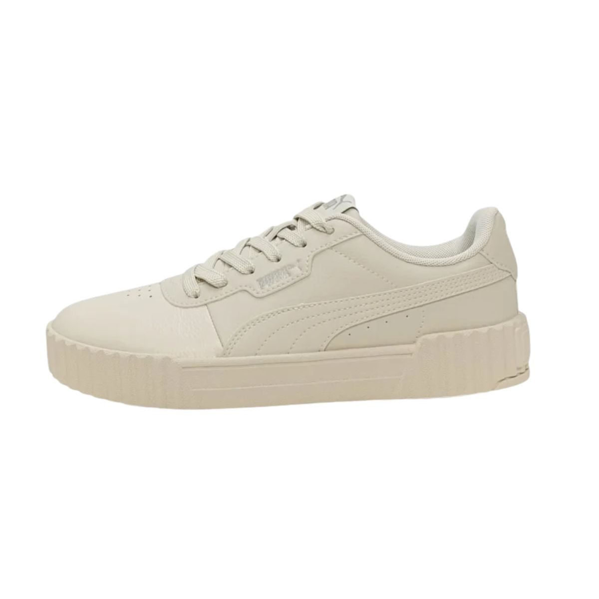 Tênis Casual Feminino Casual Puma Carina 3.0 Bdp Bege Branco 5