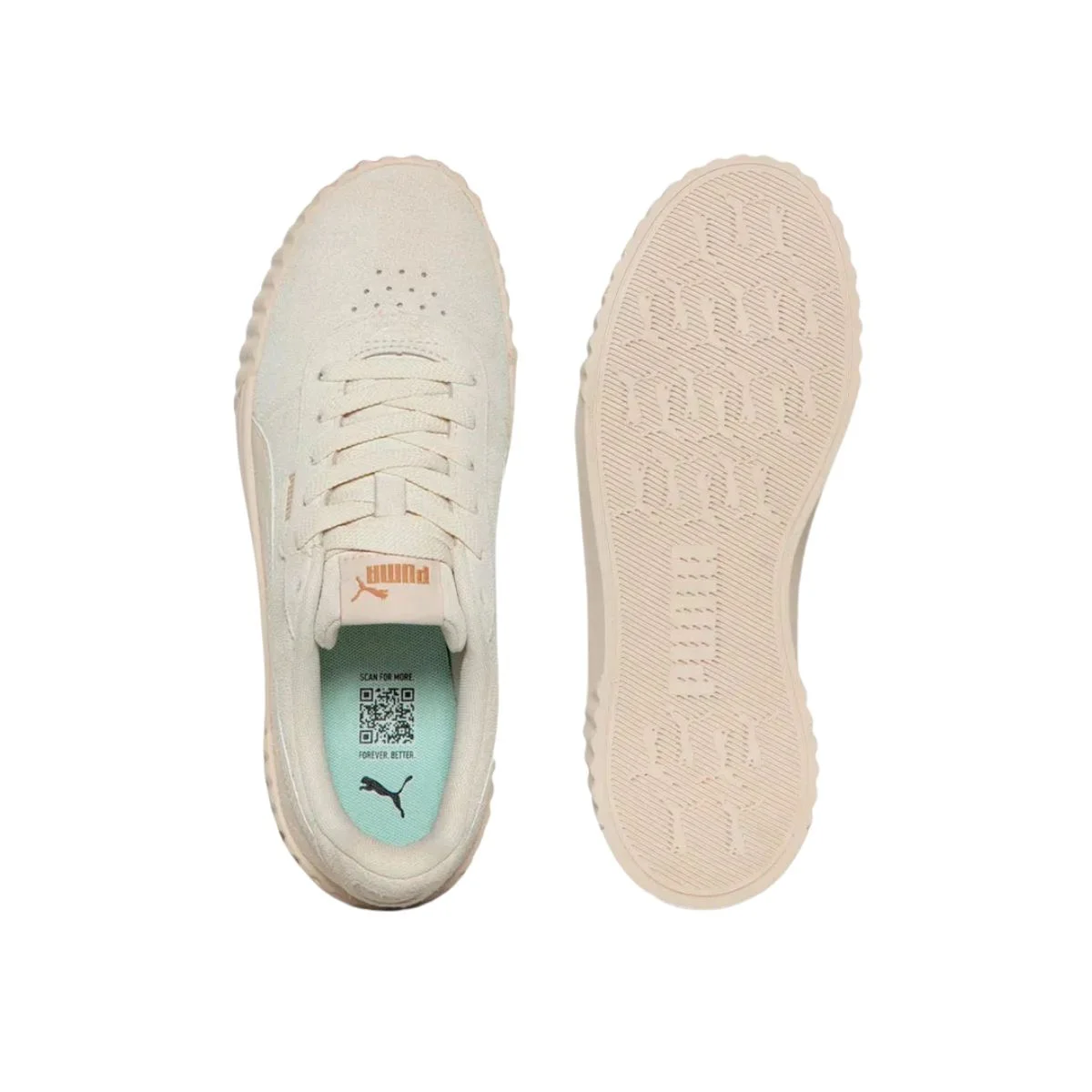 Tênis Casual Feminino Puma Carina 3.0 Sd Bdp Bege Bege 3