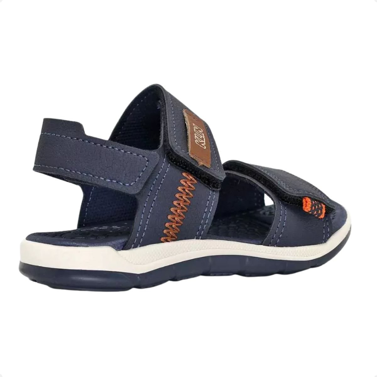 Sandalia Papete Velcro Infantil Klin Line Play Menino Azul 3