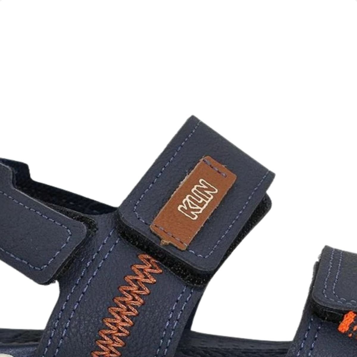 Sandalia Papete Velcro Infantil Klin Line Play Menino Azul 4