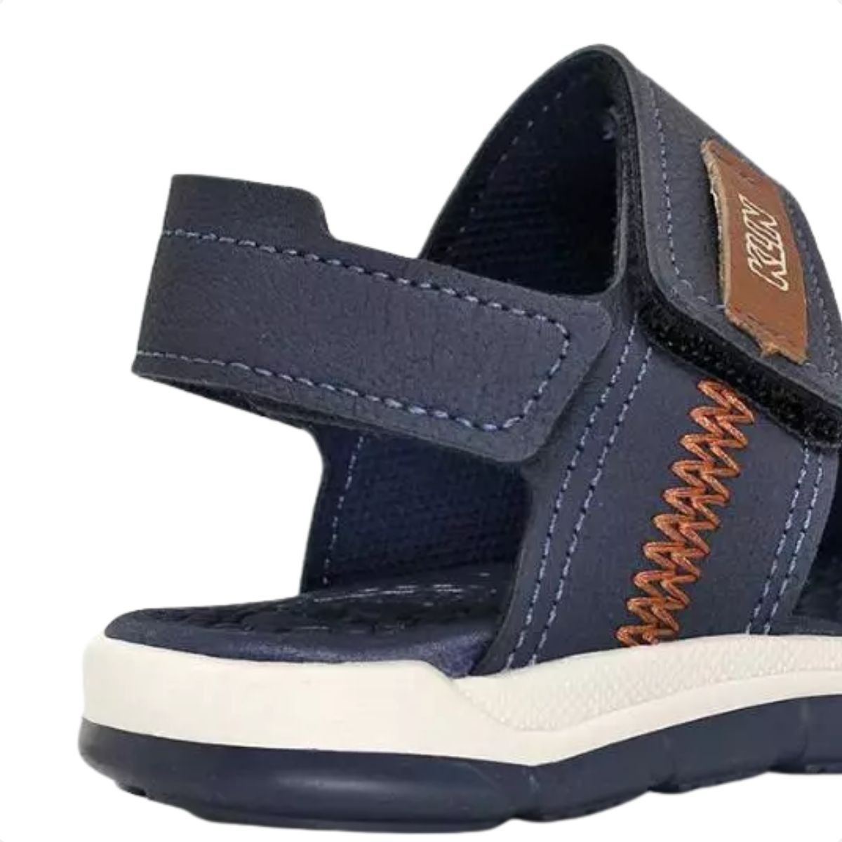 Sandalia Papete Velcro Infantil Klin Line Play Menino Azul 6