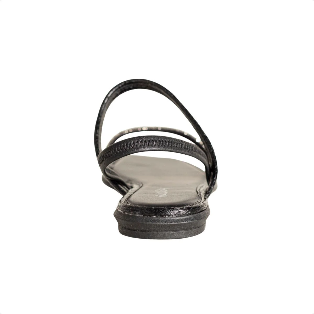 Sandália Femiina Rasteira Mississipi Shopdope Preta Preto 4