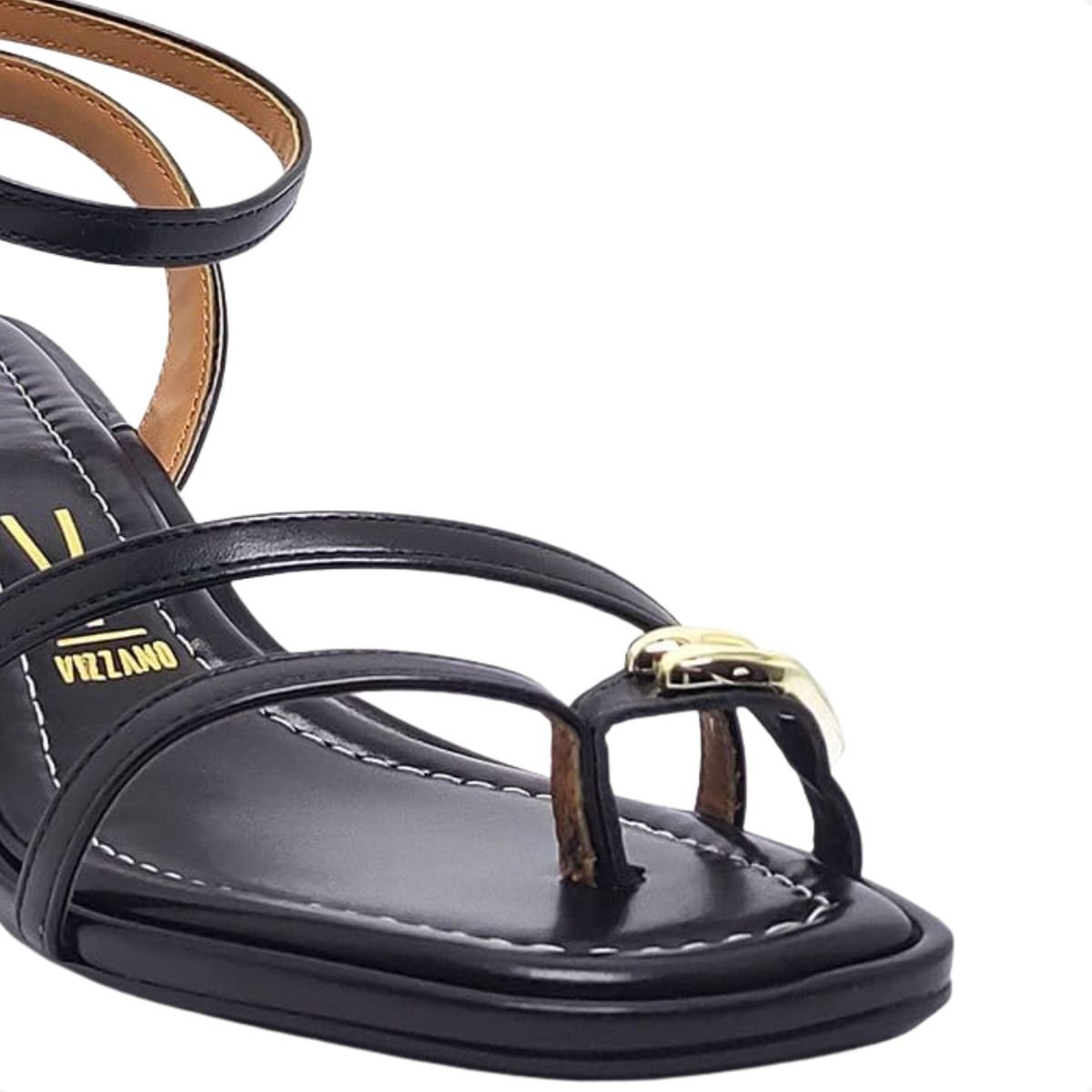 Sandália Feminina Salto Médio Grosso Vizzano Preto 6