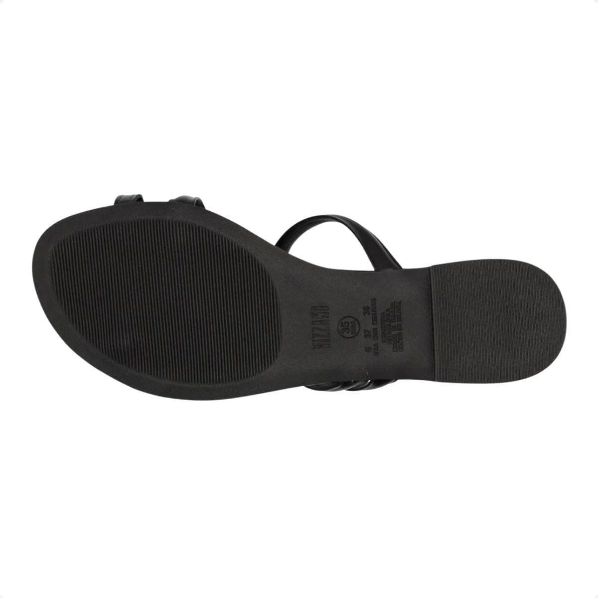 Tamanco Rasteiro Flat Feminino Vizzano Preto 5