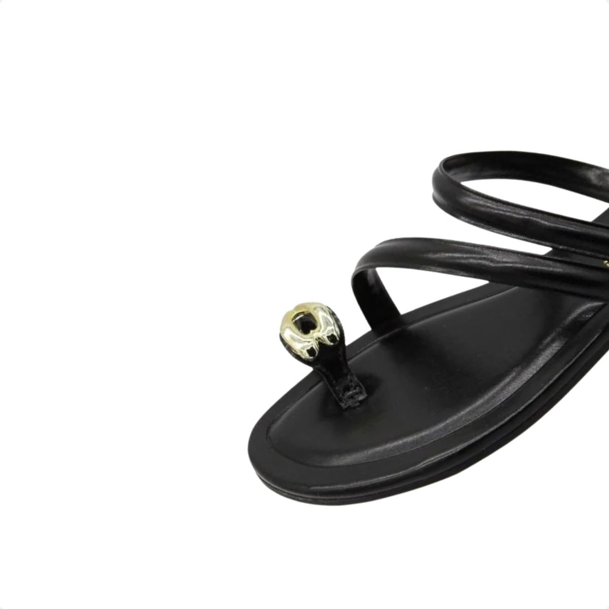 Tamanco Rasteiro Flat Feminino Vizzano Preto 6