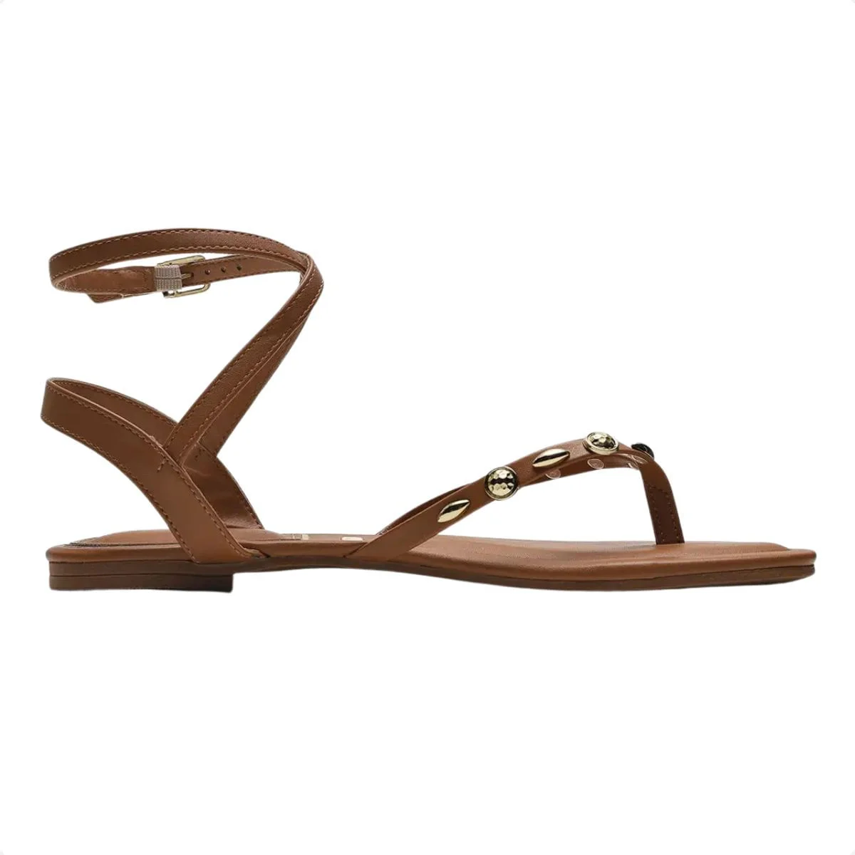 Sandália Feminina Rasteira Vizzano Aplique