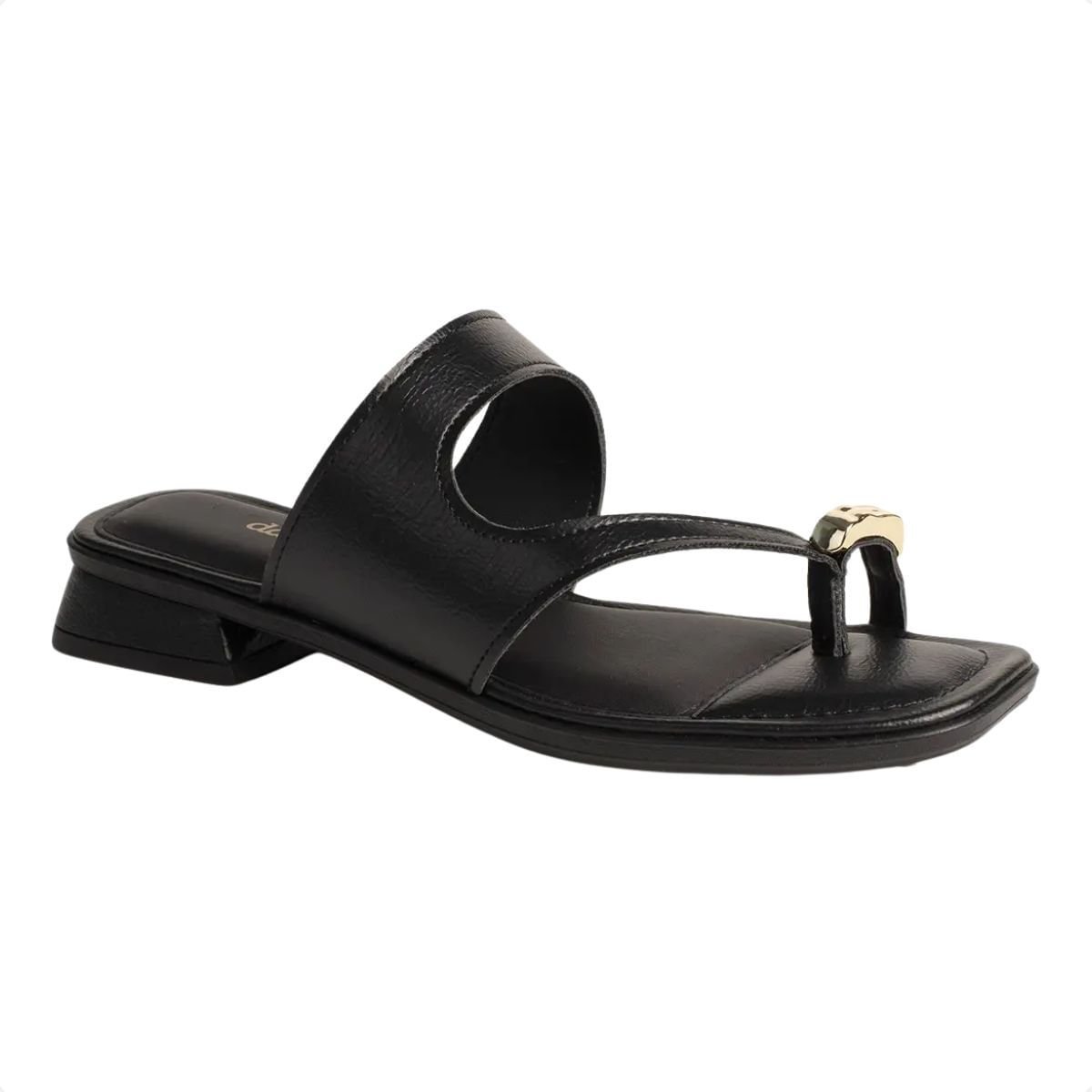 Tamanco Fem Salto Baixo Grosso Dakota  Y8874-0001 Preto 2