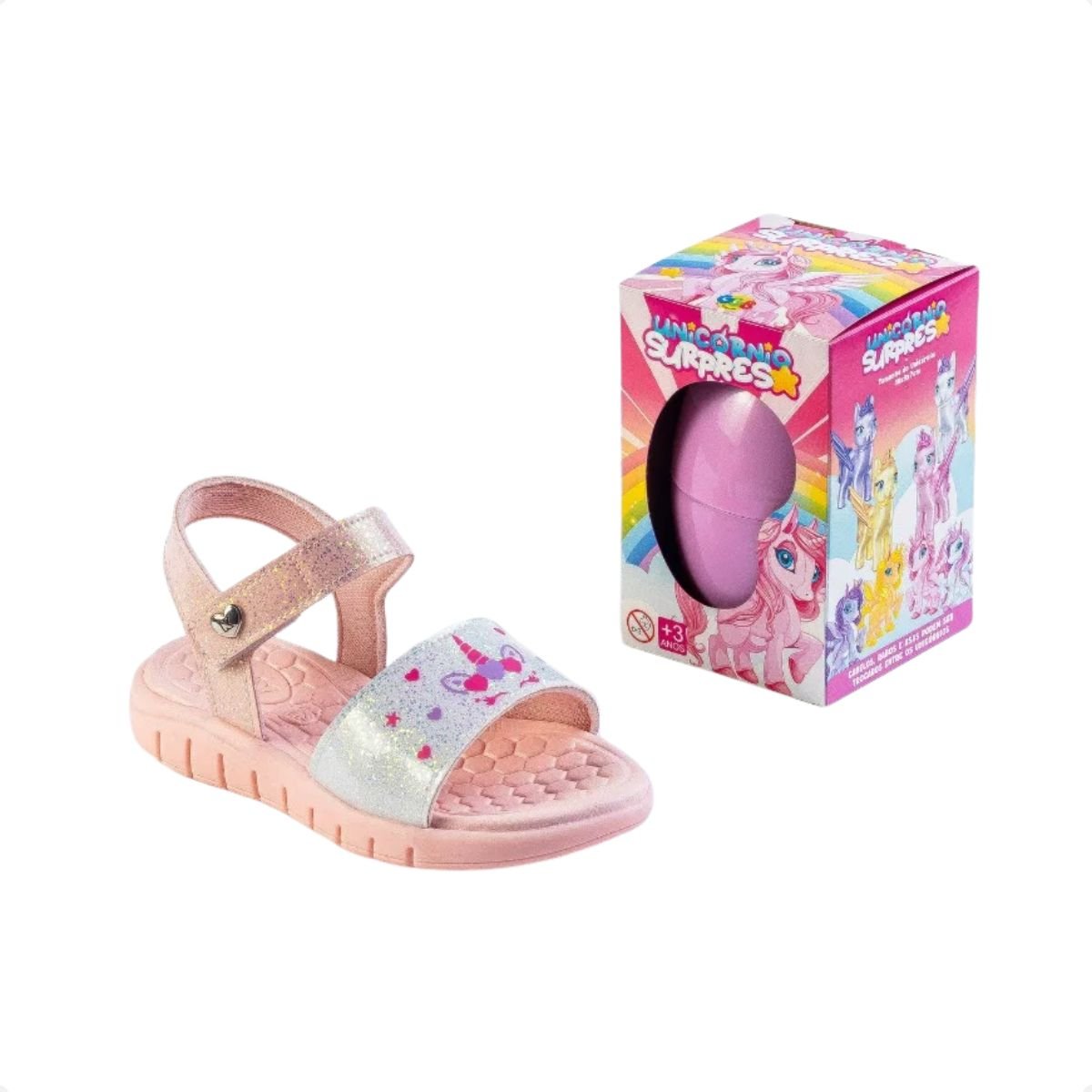 Sandalia Inf Papete Kidy  3921020-0027 Rosa 6