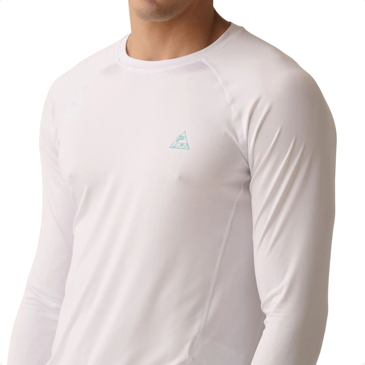 Camiseta Manga Longa Fila Outdoor Wod Masculina Branco 4