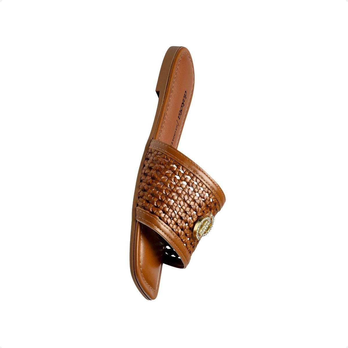 Tamanco Slide Feminino Rasteiro Dakota Caramelo 5