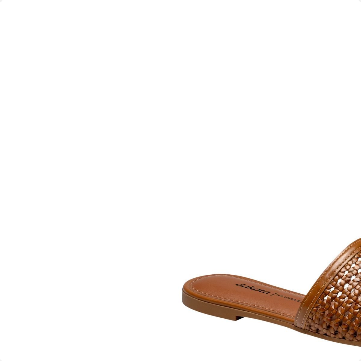 Tamanco Slide Feminino Rasteiro Dakota Caramelo 7