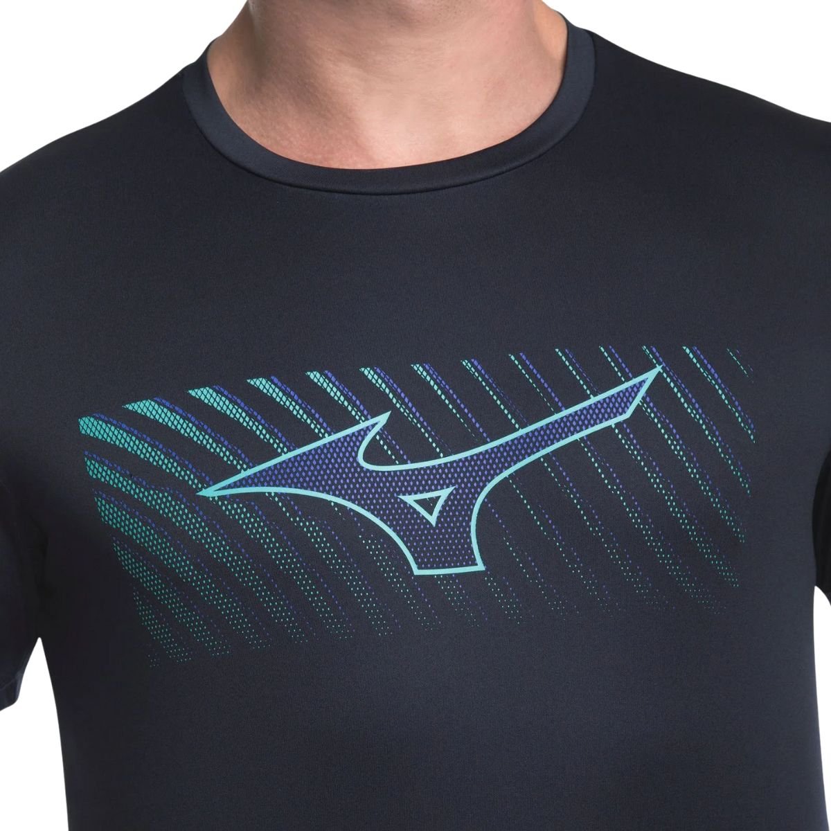 Camiseta Masculina Mc Mizuno Stamp Azul Preto 4
