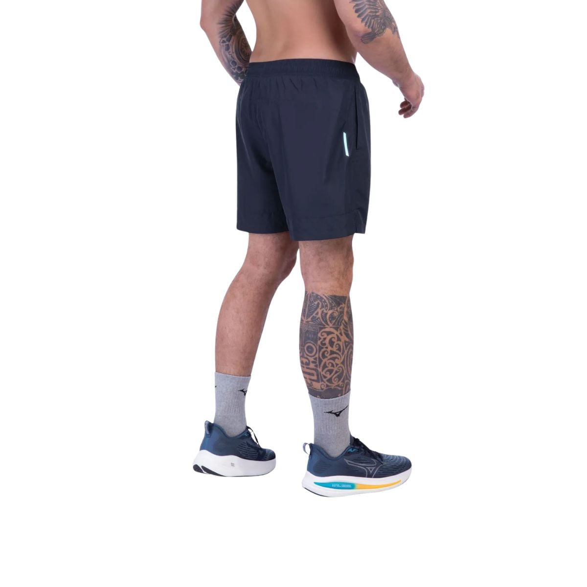 Bermuda Masculina Curta Mizuno Easy 5 7 Azul Azul Marinho 4