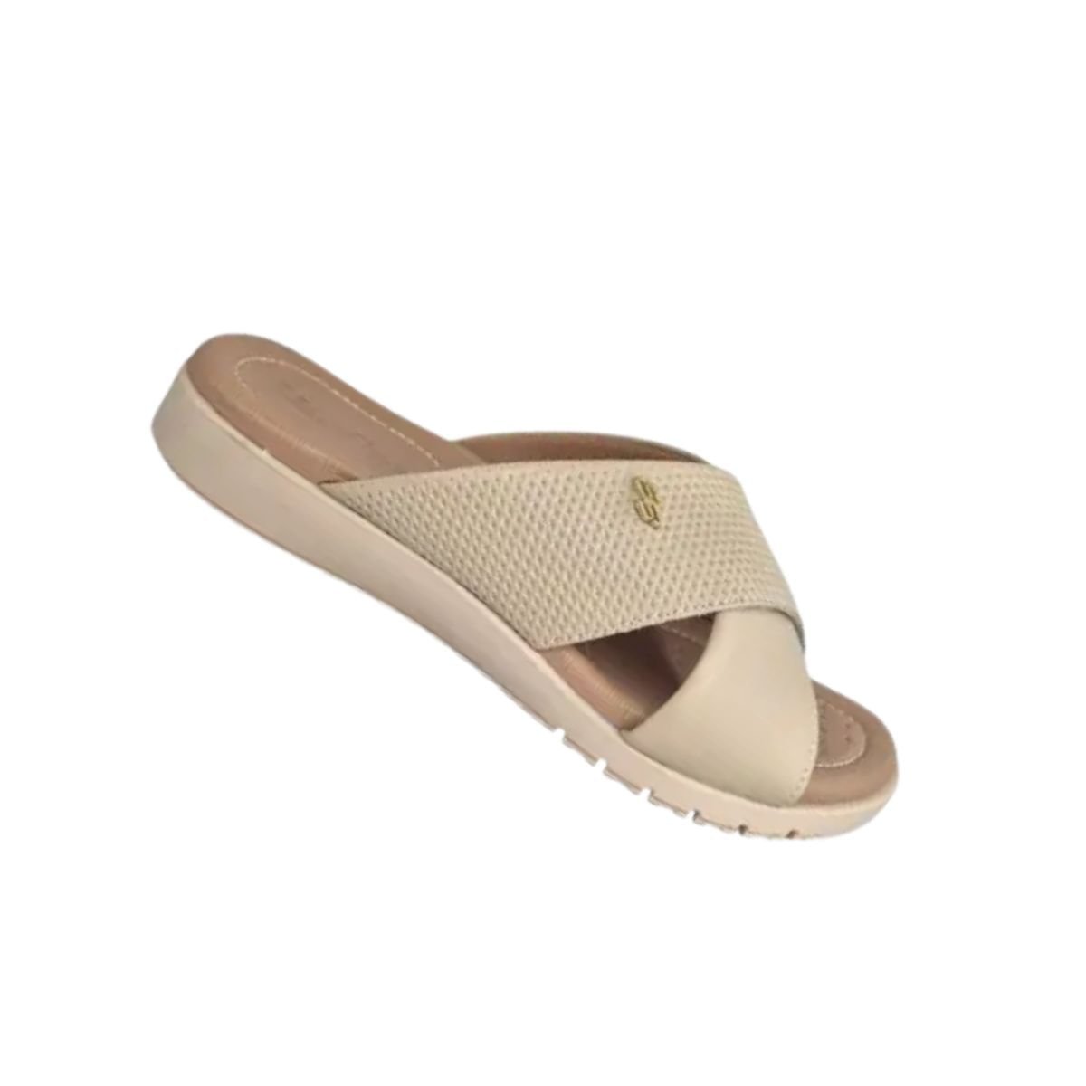 Tamanco Feminino Anabela Usaflex Off White Bege 7