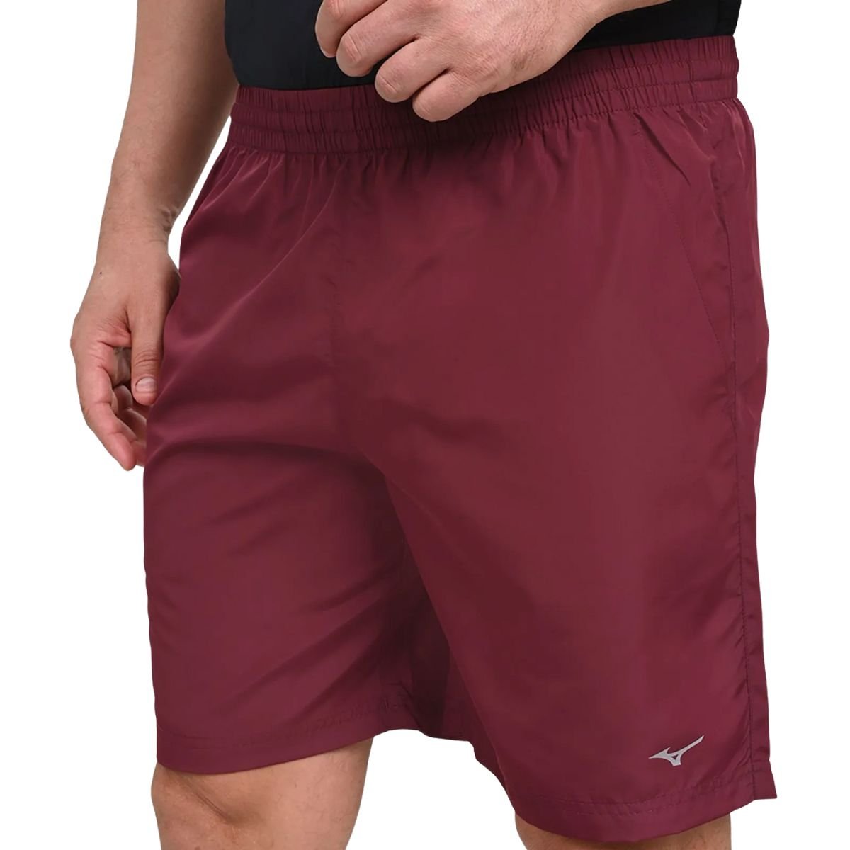 Bermuda Masculina Curta Mizuno Energy M Bordô Vinho 3