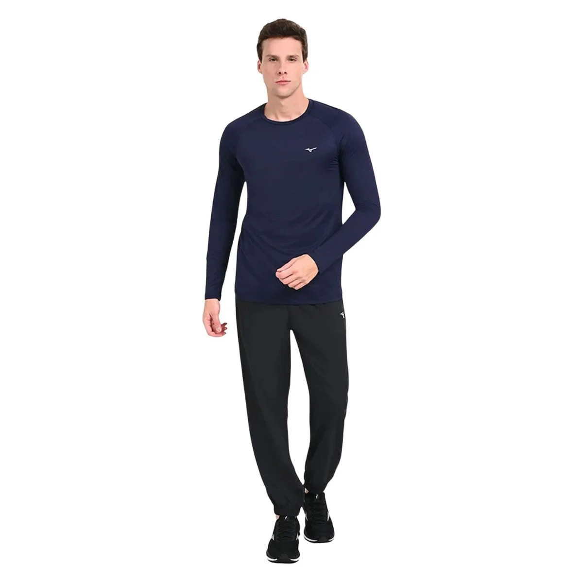 Camiseta Masculino Manga Longa Mizuno Pro Uv Azul Azul 3