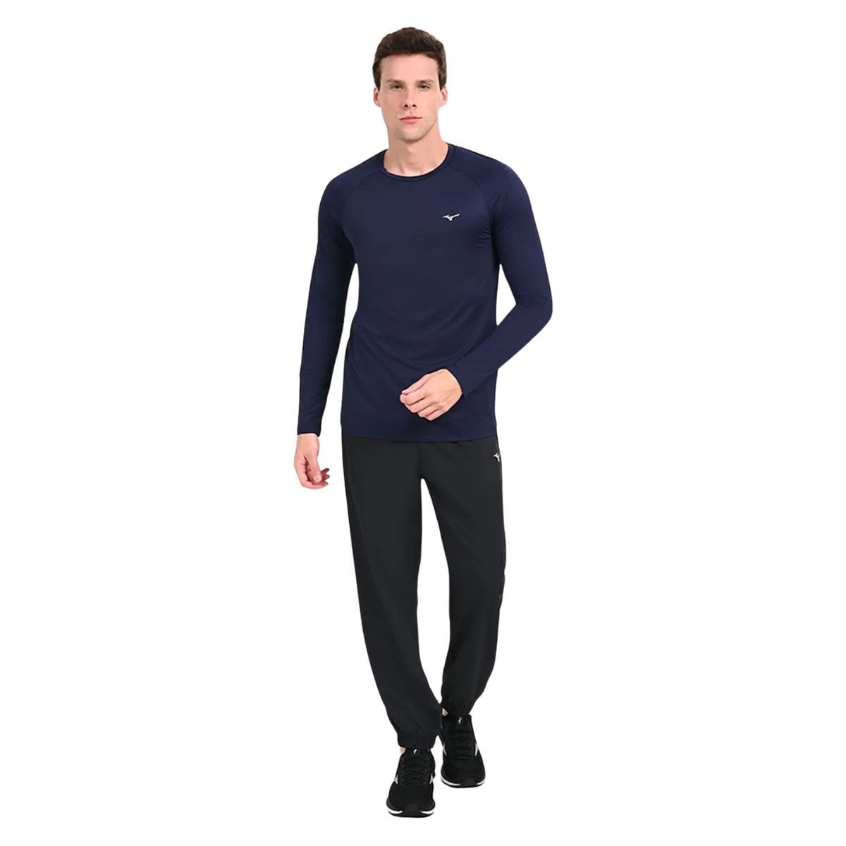 Camiseta Masculino Manga Longa Mizuno Pro Uv Azul Azul 3