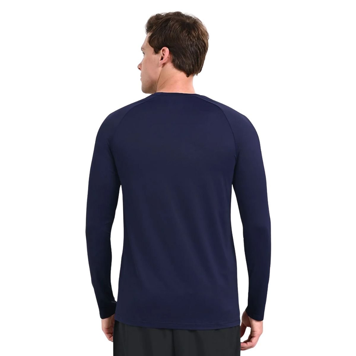 Camiseta Masculino Manga Longa Mizuno Pro Uv Azul Azul 6