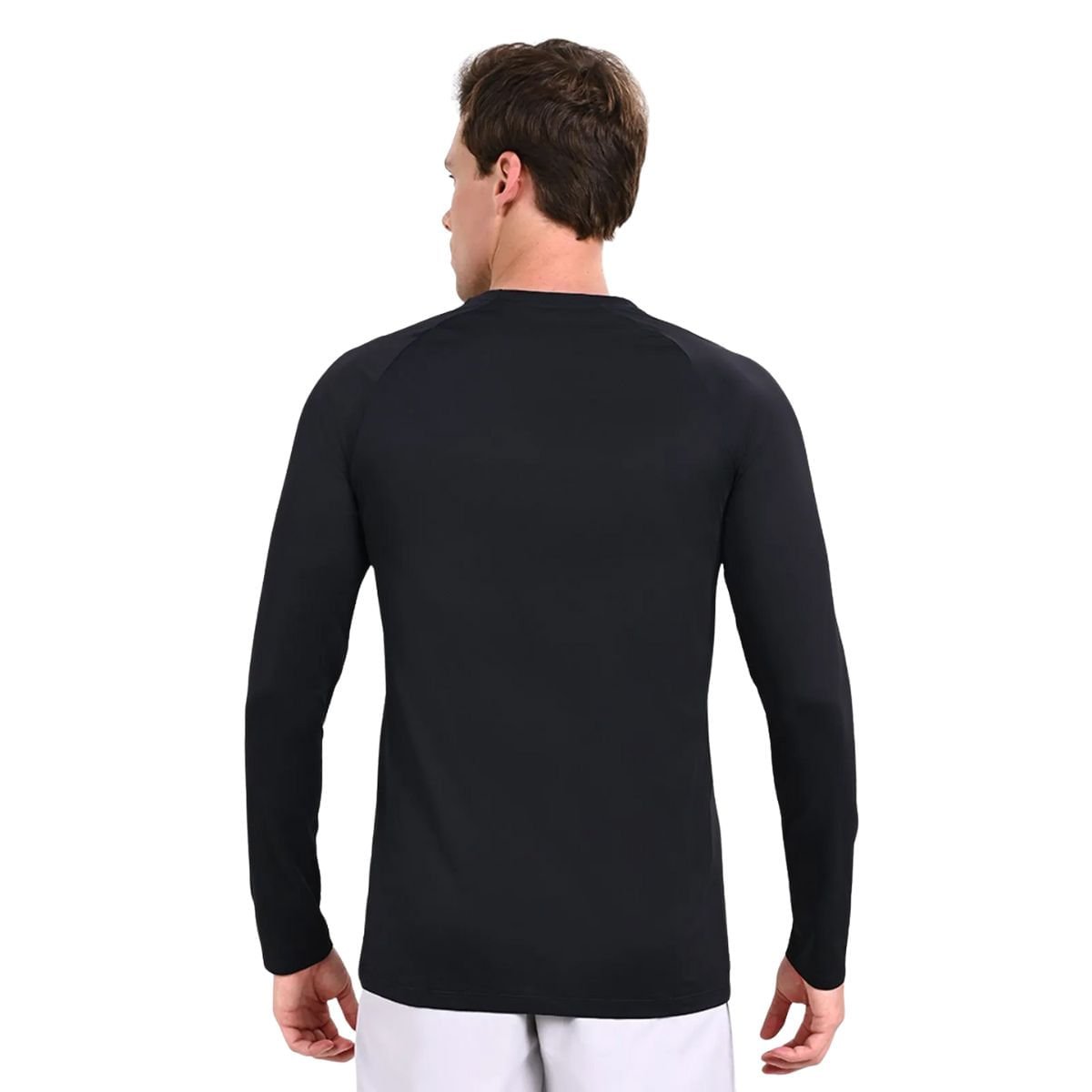 Camiseta Masculina Manga Longa Mizuno Pro Uv Preta Preto 5