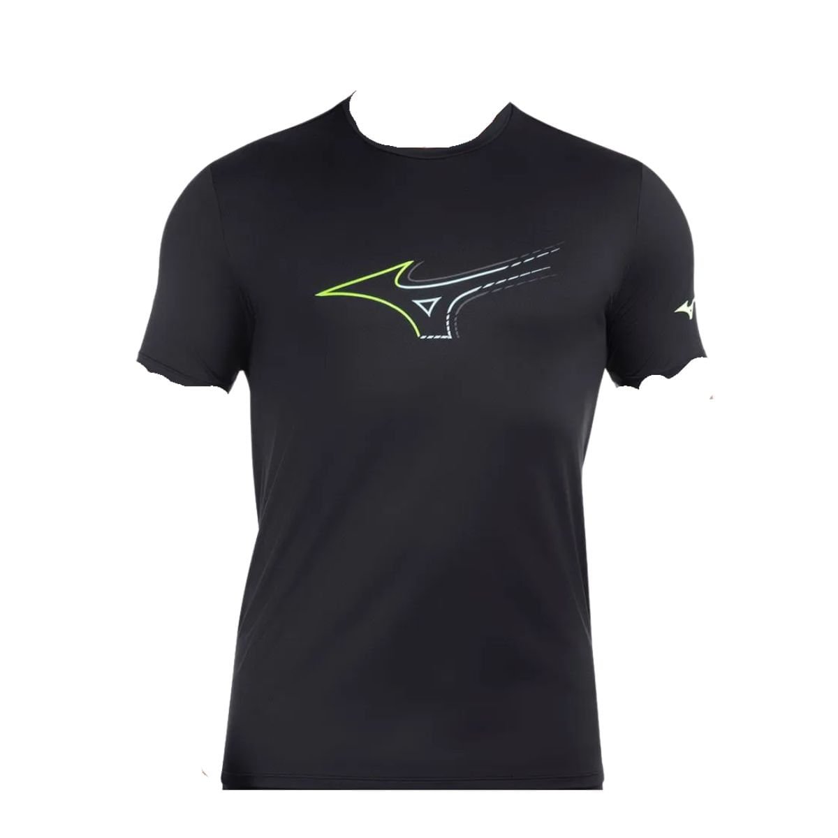 Camiseta Masculina Mizuno Focus Stamp Preta Preto 6