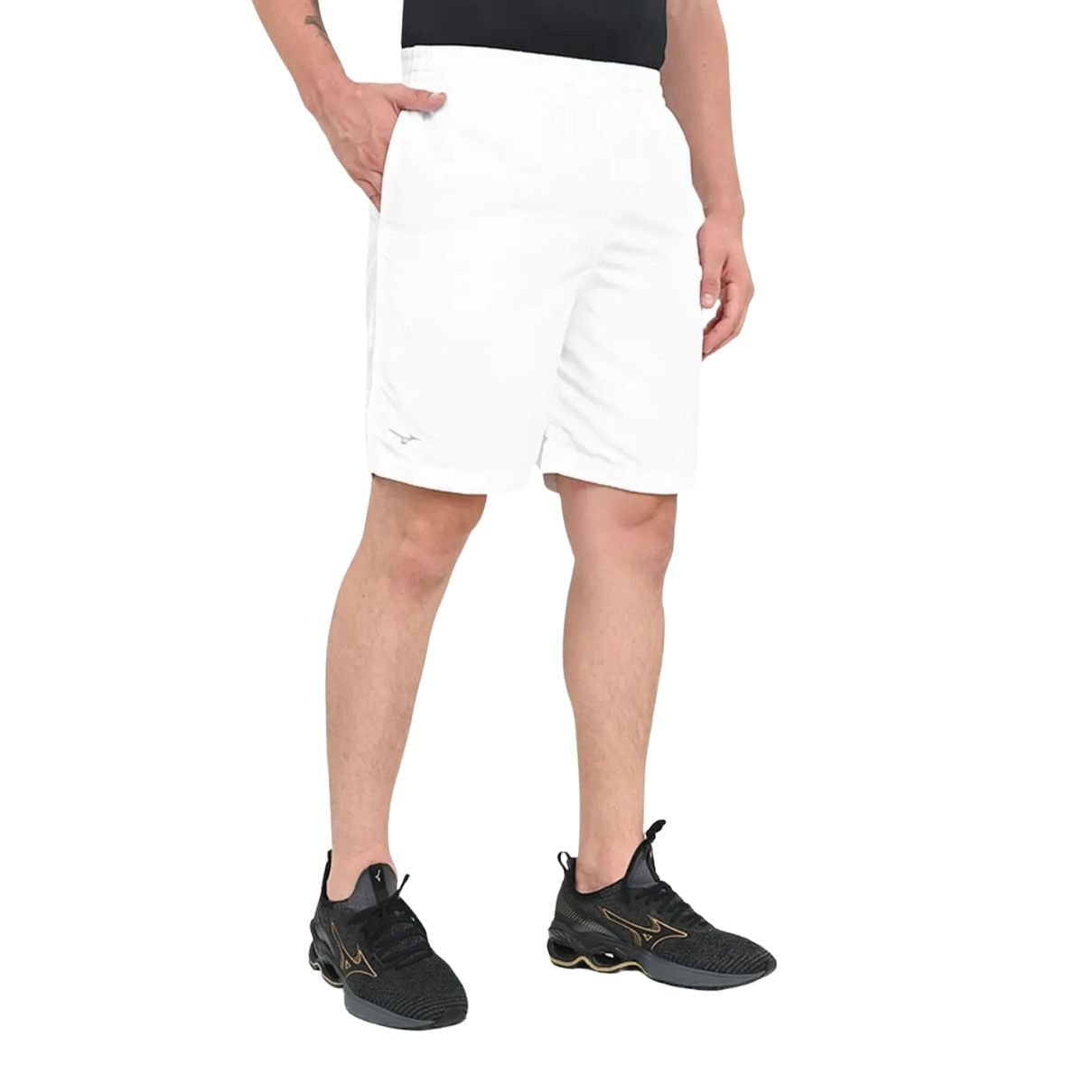 Bermuda Masculina Curta Mizuno Rip Stop 3 Branca Branco 2