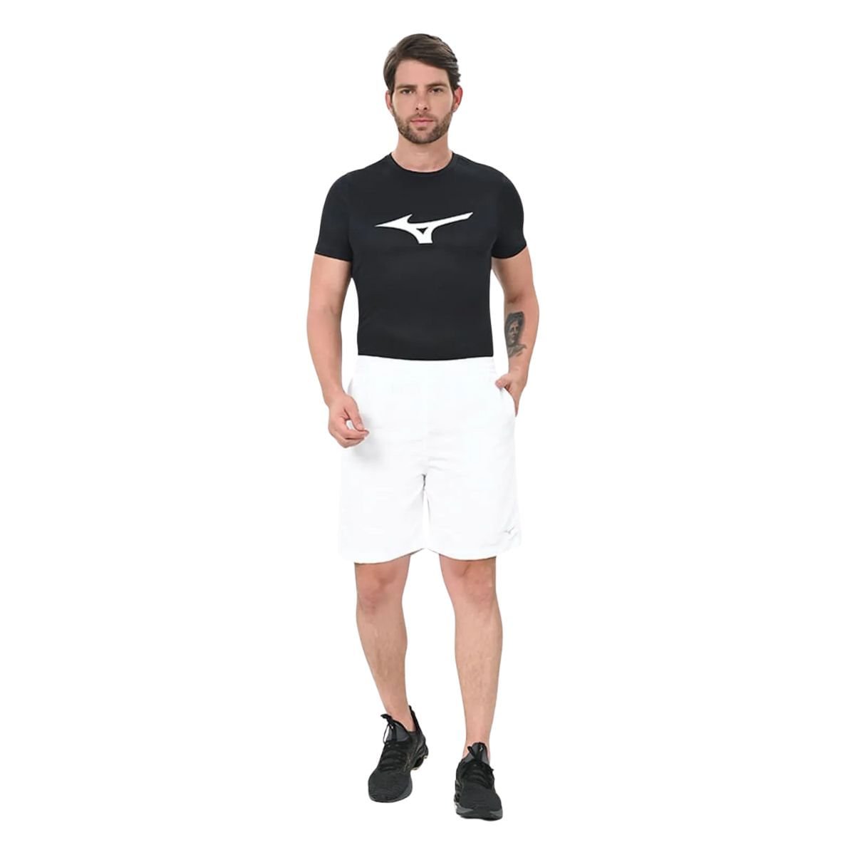 Bermuda Masculina Curta Mizuno Rip Stop 3 Branca Branco 3