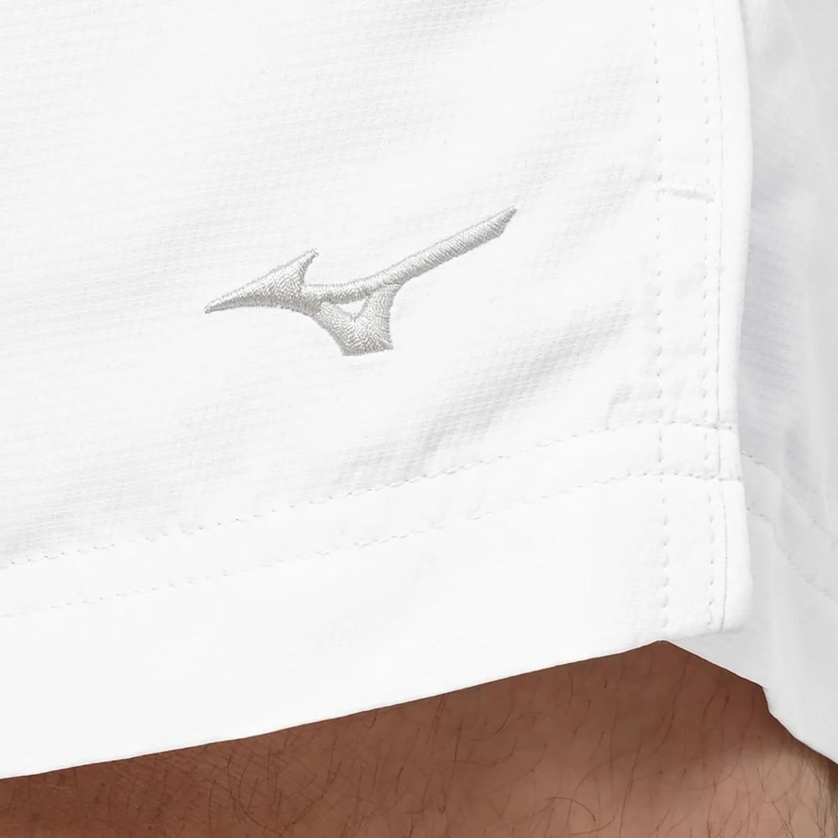 Bermuda Masculina Curta Mizuno Rip Stop 3 Branca Branco 4