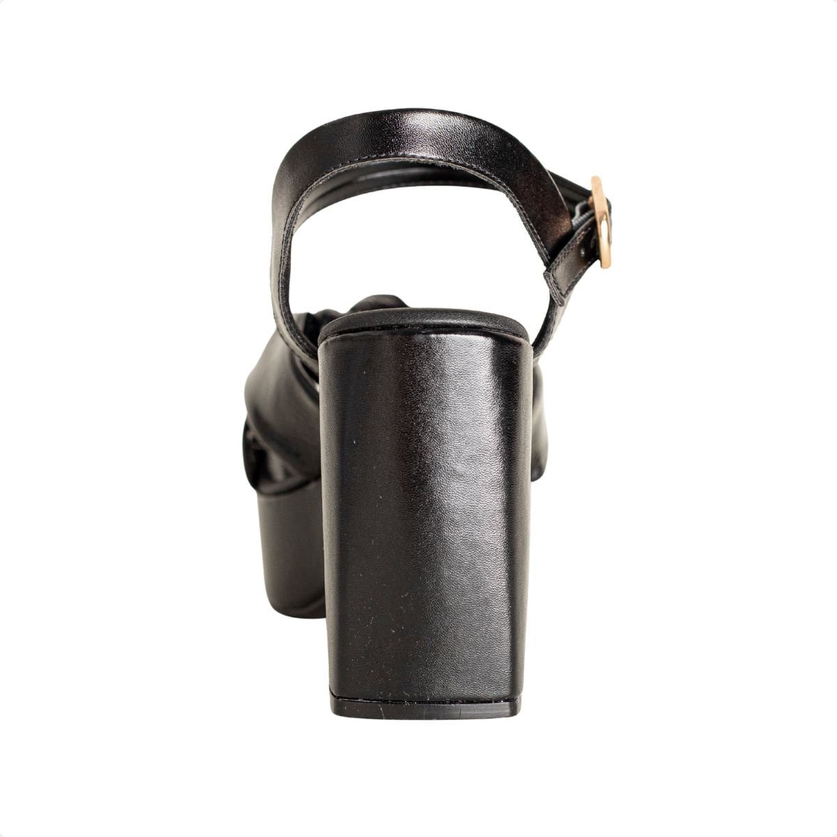 Sandália Plataforma Preta Dm Preto 4