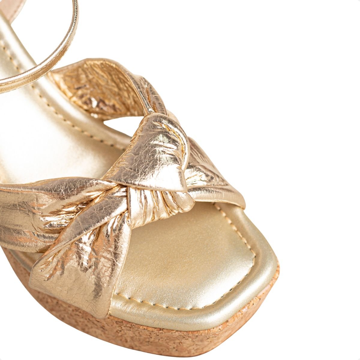 Sandália Plataforma Glam Ouro Dm Dourado 3